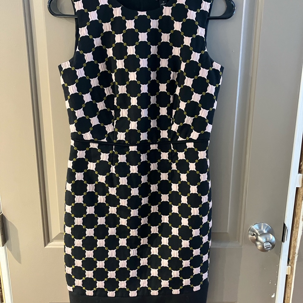 Ann Taylor Light Purple and Black Sheath Dress Size 2P